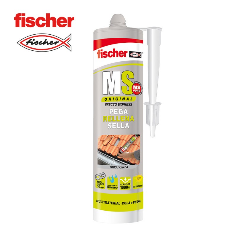 Ms sellador adhesiu gris fischer 290ml 