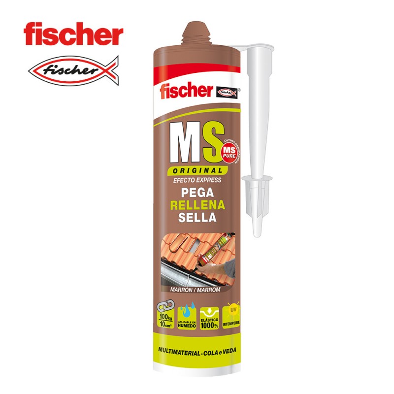 Ms sellador adhesiu marró fischer 290ml 