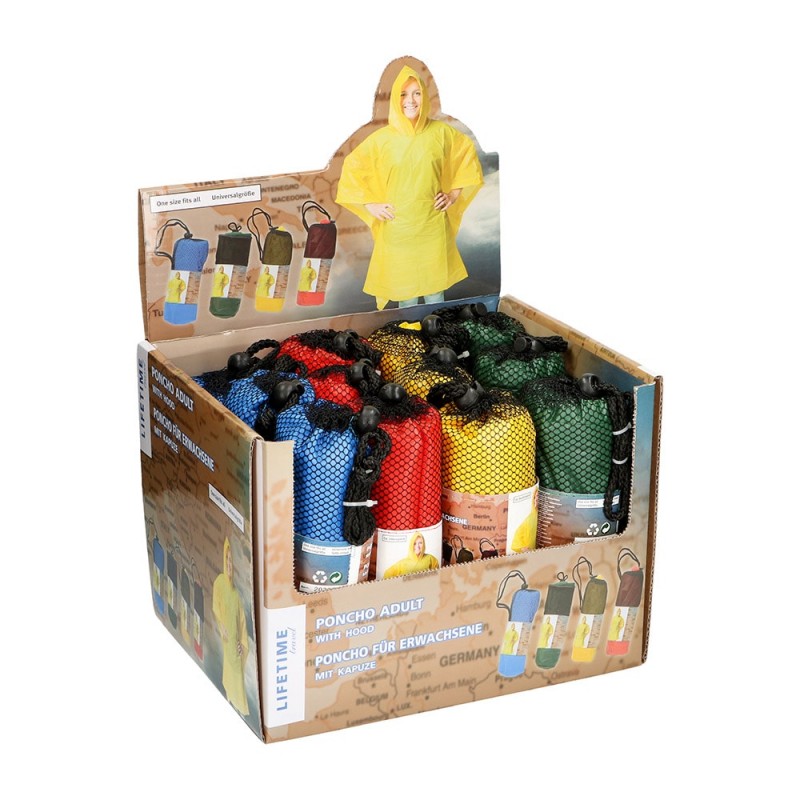Ponxo impermeable reforçat 100x130cm colors assortits 