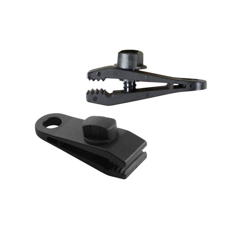 Set 4 clips tipus pinça per tendall i lona 