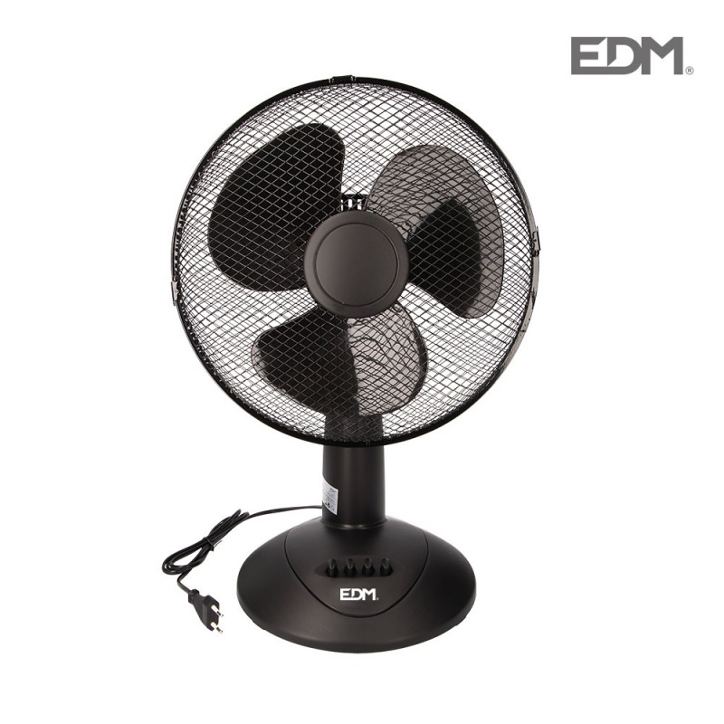 Ventilador sobretaula negre ø23cm 45w "black series"  edm