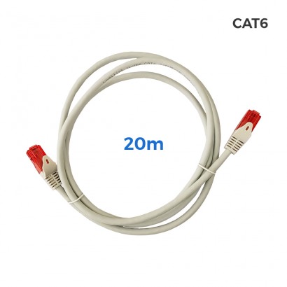 Cable utp cat6 cable de xarxa rj45 coure lszh gris 20m 