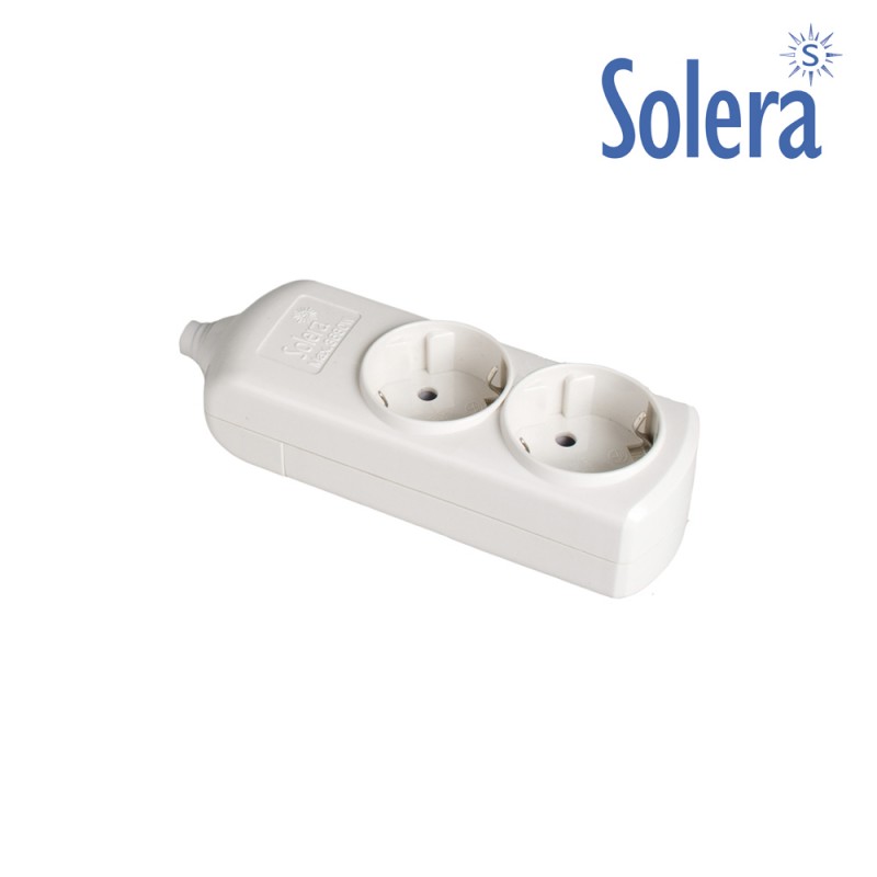 Base bipolar 2 tomes t/tl lateral 16a 250v color blanc solera