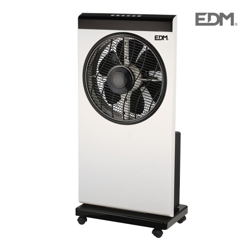 Ventilador nebulizador blanco/negro 80w  ø aspas 30 cm edm