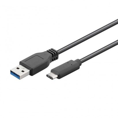 Cable usb   1mts 3.0 tipus a mascle a usb tipus 3.1 tipuc c mascle 