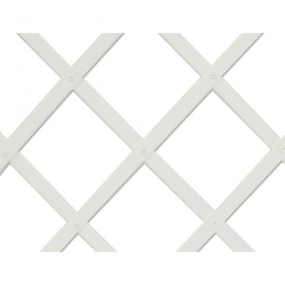 Trelliflex celosia de plastico 1x2mts blanca 22x6mm