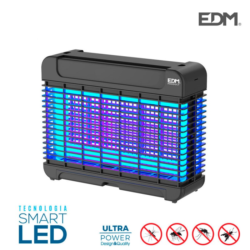 Mata insectes led professional 10w 50m2 tecnologia smart led 16 leds 31,6x26,3x10cm