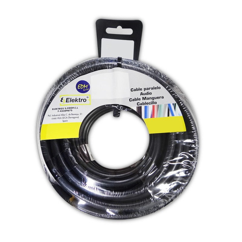 Carret acril.negre 4x1,5mm  15mts