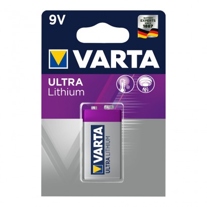 Pila varta ultra lithium 9v pack 1 uni 