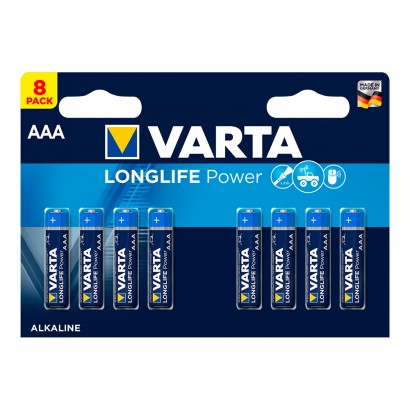 Pila varta long life power aaa lr03 pack 8 uni 