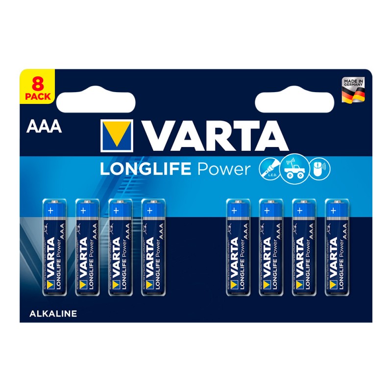 Pila varta long life power aaa lr03 pack 8uni