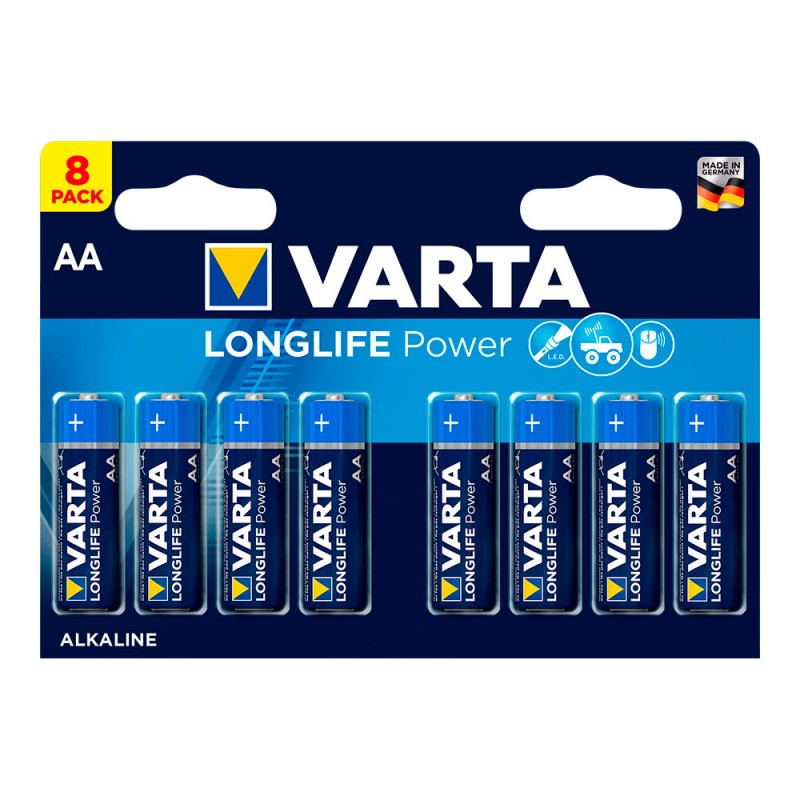 Pila varta long life power aa lr06 pack 8 uni 