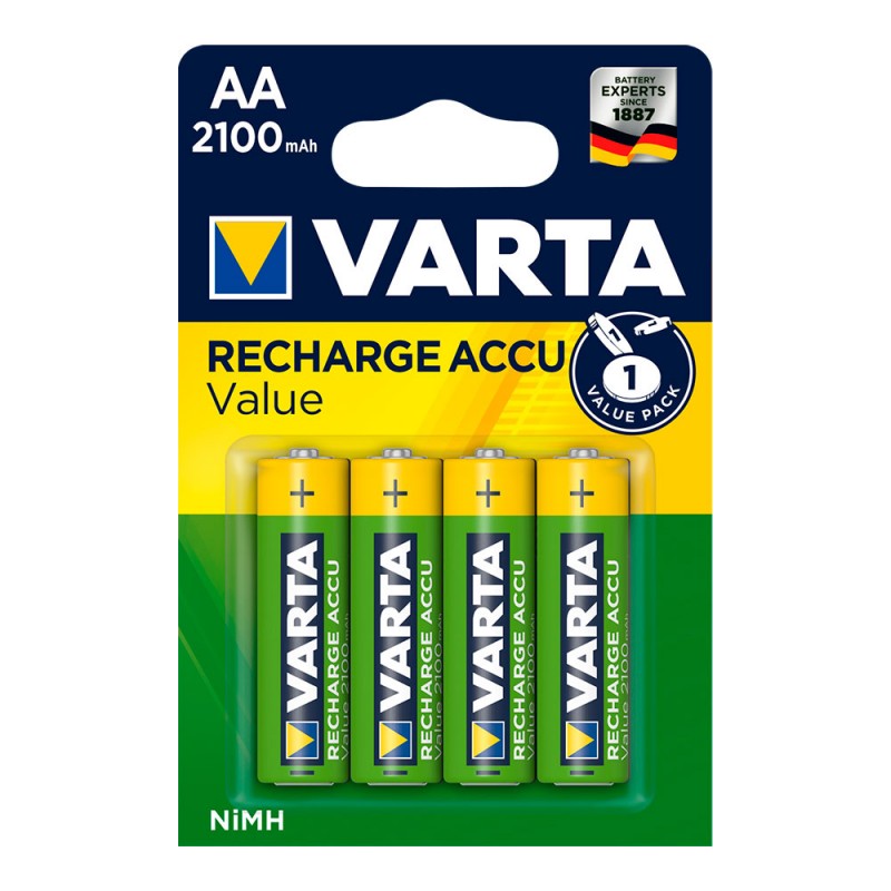 Pila varta recarregable accu aa lr06 2100mah pack 4 uni 