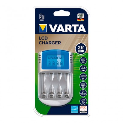 Carregador varta sense piles lcd 220v, 12v i usb