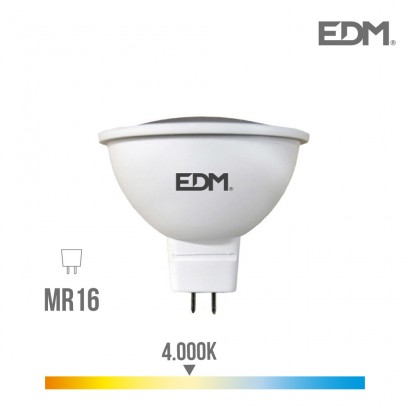 Bombeta dicroica led gu5.3 12v 5w 450 lm 4000k llum dia edm 