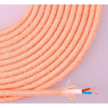 Cable de corda de jute teixida i enfundada 2x0,75mm 25mts euro/mts