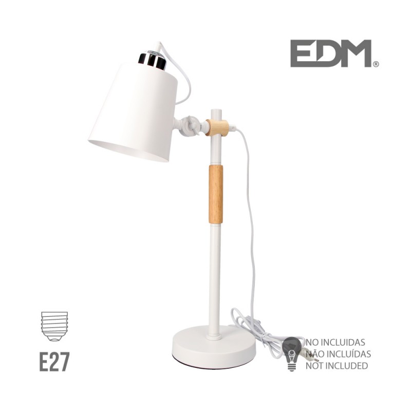 Flexe simple  e27 blanc edm 