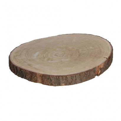 Base decorativa tronc de fusta natural h4xd34cm