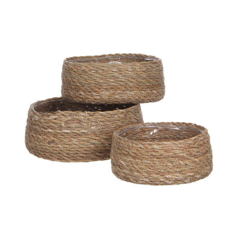 Cistell de vimet set de 3 peces