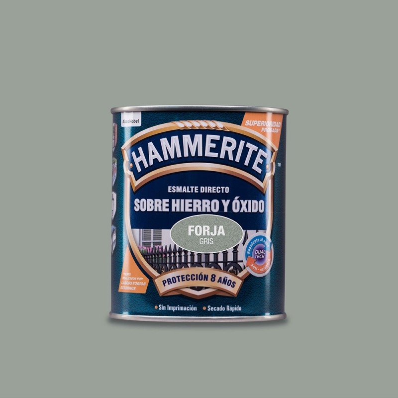 Hammerite esmalt metàl·lic forja gris  0.750l 