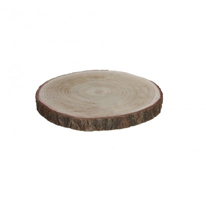 Base decorativa tronc de fusta natural h3cm