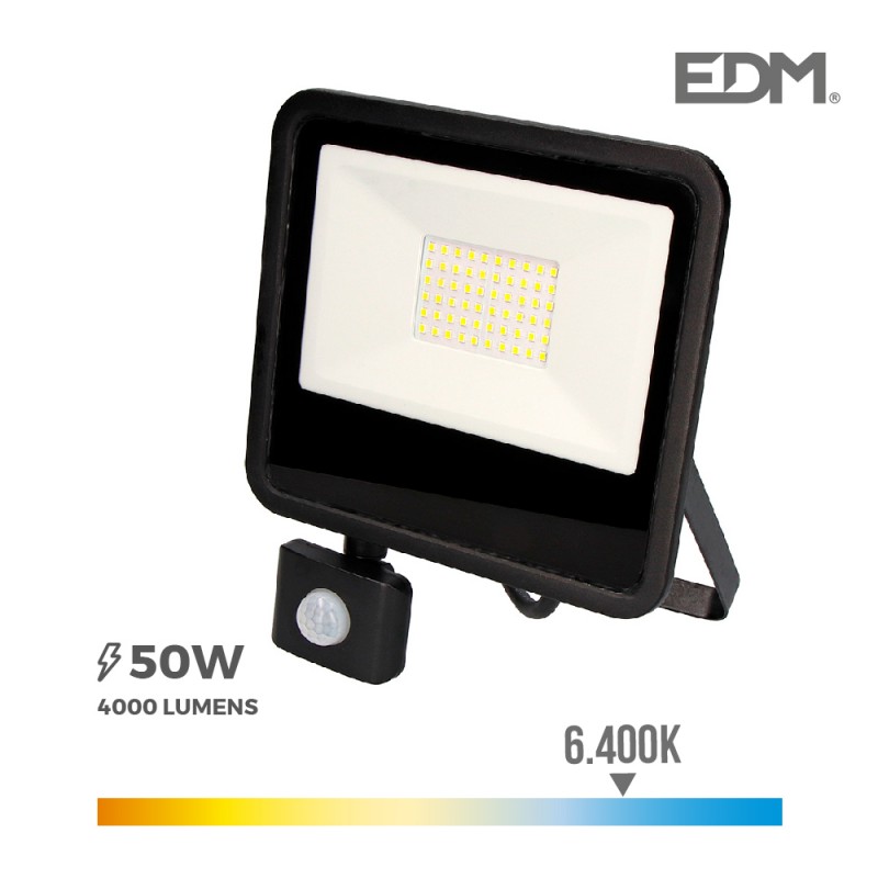 Focus led 50w 6400k amb sensor edm