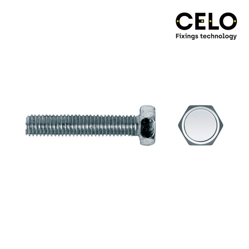 Caixa 75un cargol metrica hexagonal din/ref 933 8x40 zincat celo 