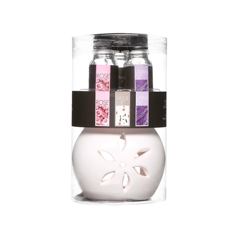 Kit 3 fragàncies amb cremador estil floral 