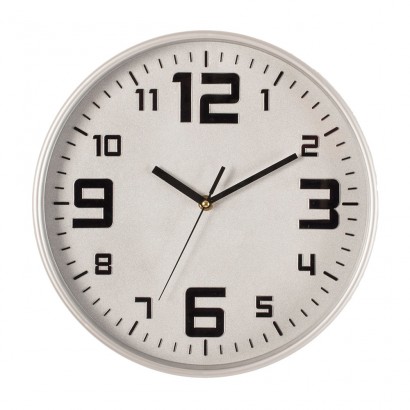 Rellotge color plata diàm.30cm 