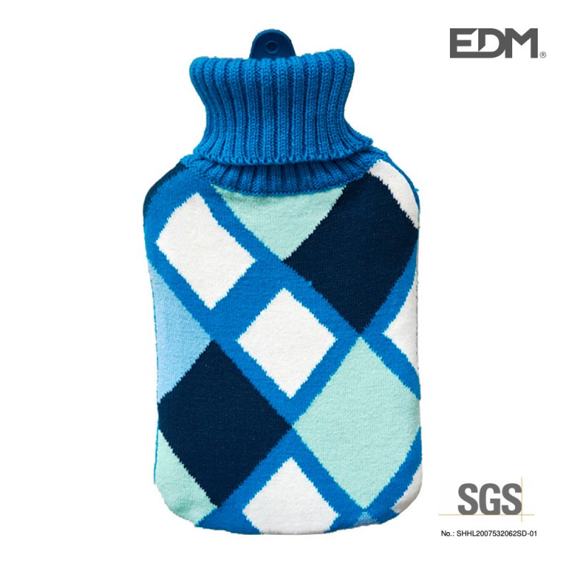 Bossa d'aigua calenta quadres colors marins 2l