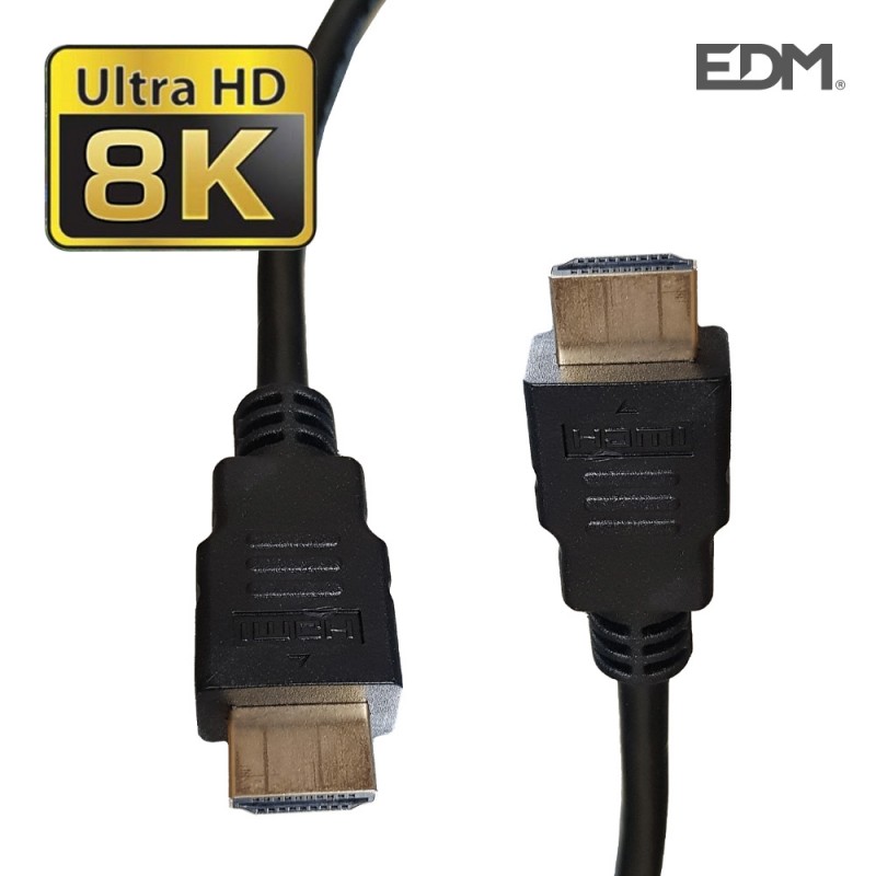 Cable hdmi 2.1 8k 60hz alta qualitat 1m