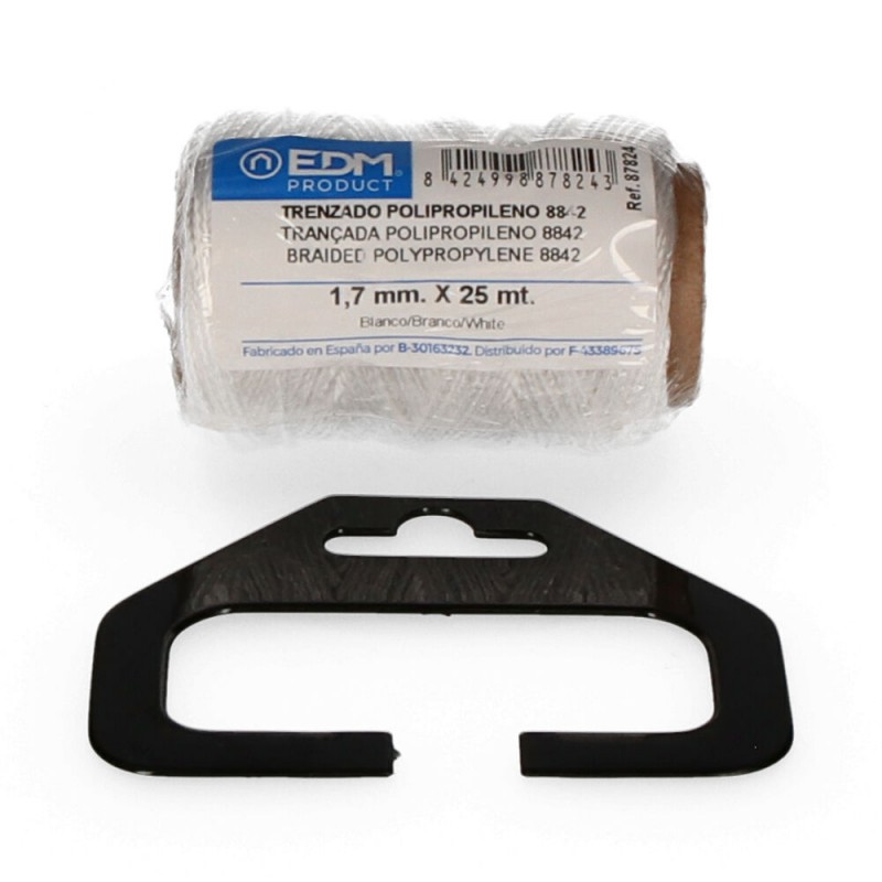 Bobina trenada polipropilè 8842 25mts blanc 