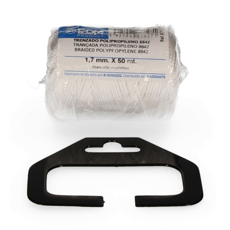 Bobina trenada polipropilè 8842 50mts blanc
