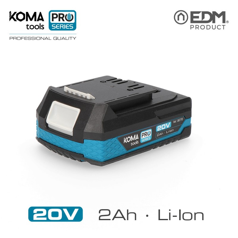 Bateria litio 20v 2.0 ah koma tools pro series battery edm