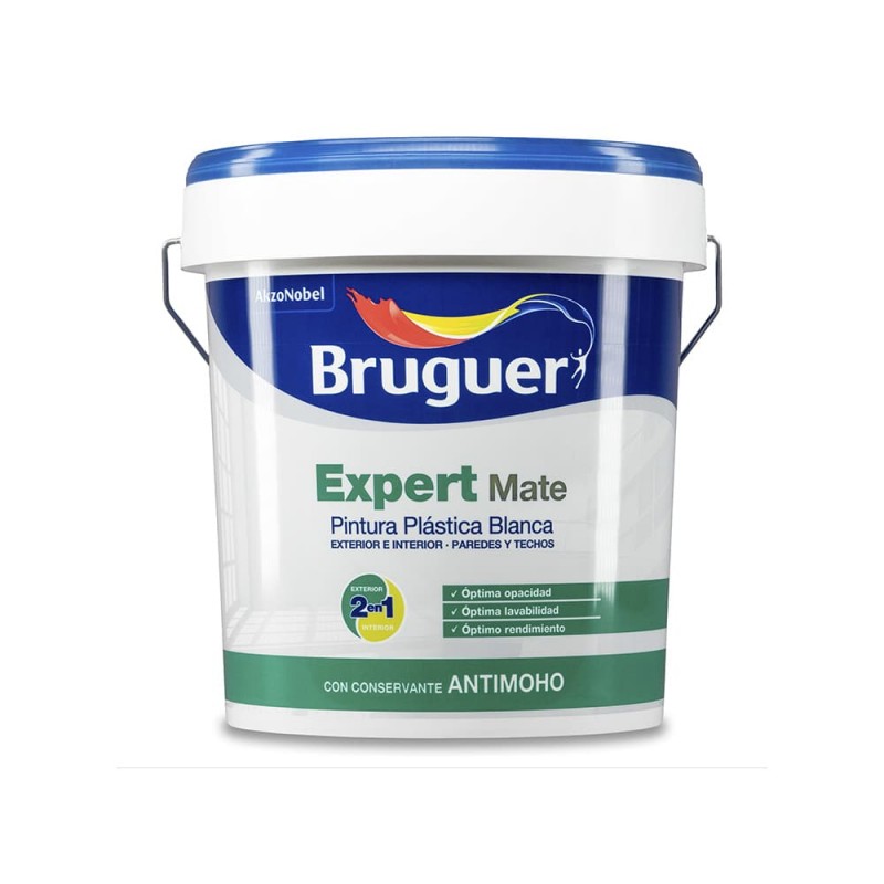 Pintura pp mate blanca expert 4l per interior i exterior bruguer