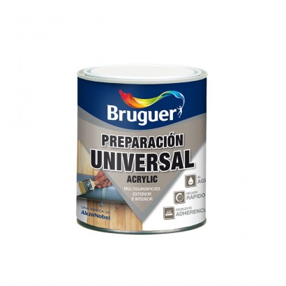 Preparació universal acrylic blanc 0.25l bruguer 