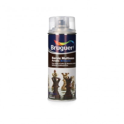 Barnís multiús acrylic brillant sprai incolor 0.4l bruguer 