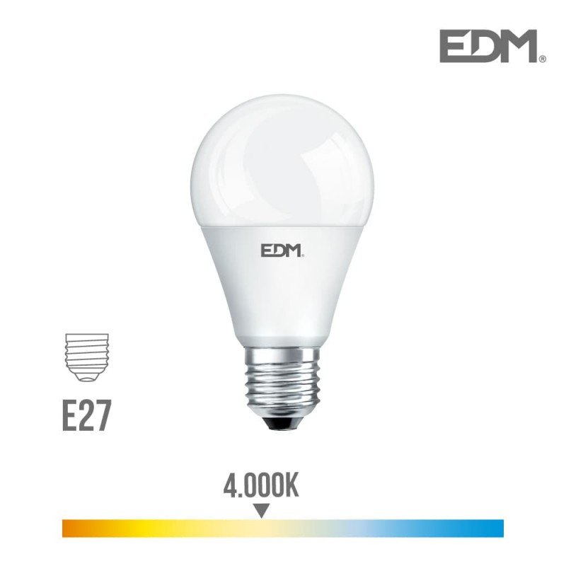 Bombilla standard led e27 20w 2100 lm 4000k luz dia edm