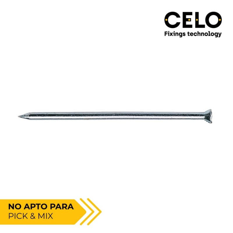 Caixa 100uni  punta  cp 3.4x60 dq din/ref cpq zincat celo 