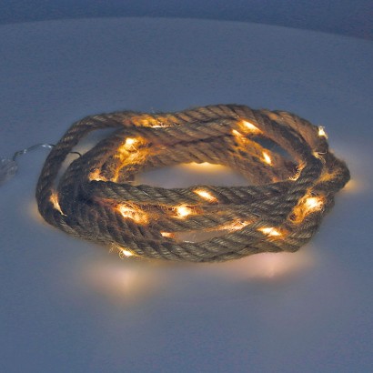 Garnalda microled corda yute llum càlida 30 leds 3m 