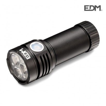 Llanterna led flashlight 3 x osram recarregable edm 