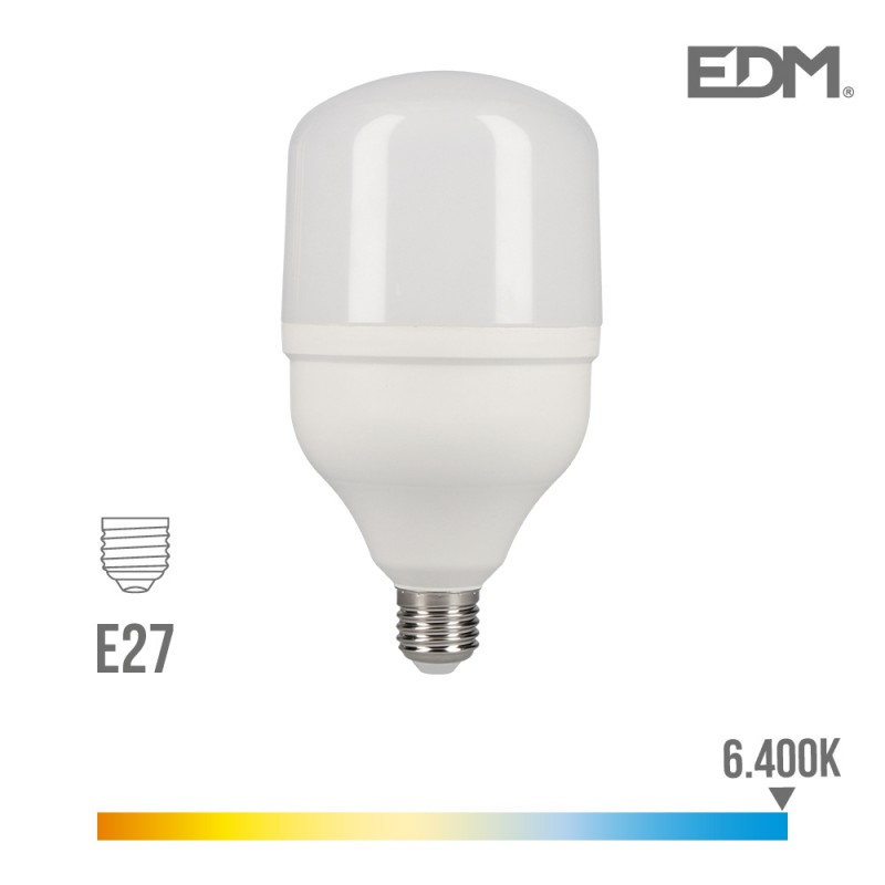 Bombeta industrial led e27 30w 2400 lm 6400k llum freda edm