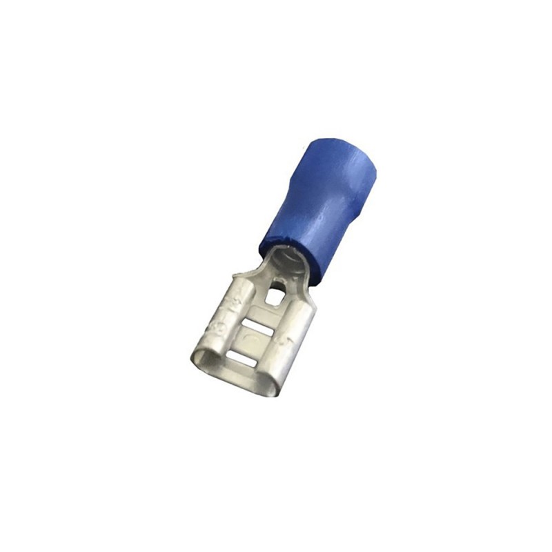 Terminal preaillat femella 6.3mm (blister 50uds)