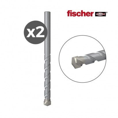 Pack 2 ud broca per pedra d-s hm 3,0x30/60 fischer 