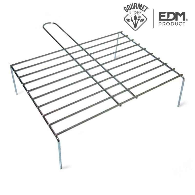 Parrilla con pie simple 40x27cm edm