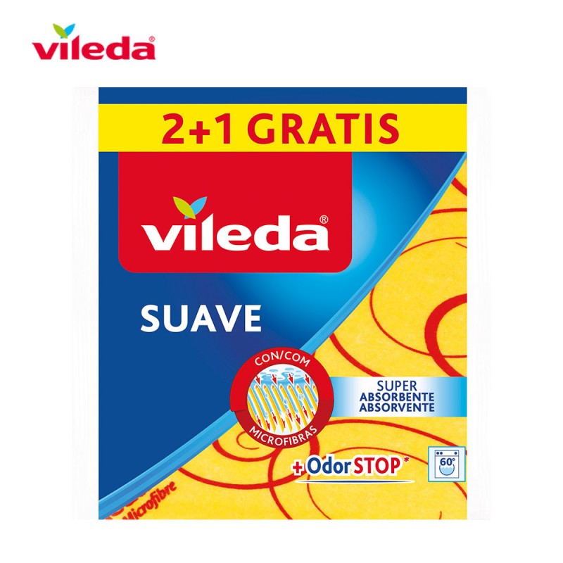 Baieta groga suau 2+1 30% microfibra 142011 vileda 