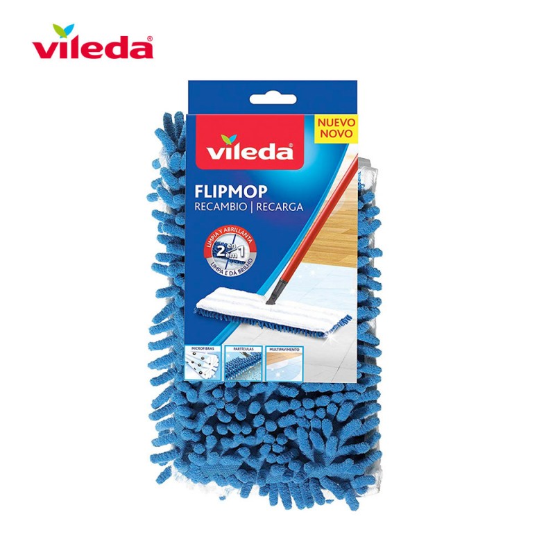 Recambio mopa de microfibras flip mop 162291 vileda