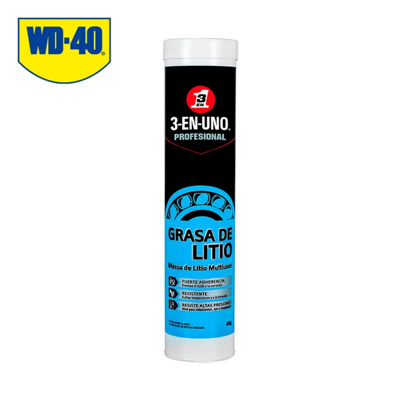 Tubo de grasa de litio multiusos 400gr 3 en 1 
