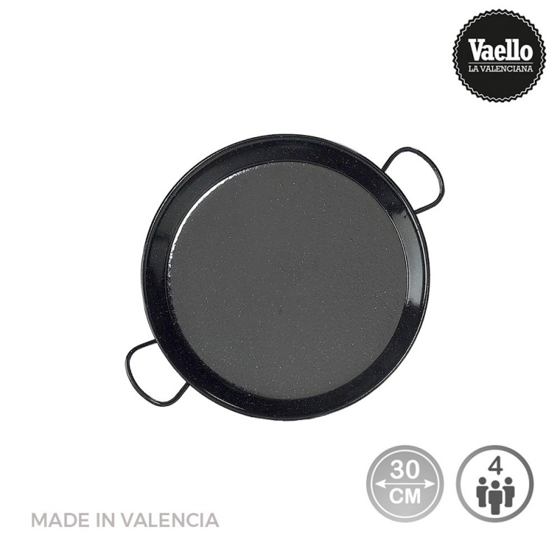 Paellera esmaltada para induccion y vitroceramica ø30cm (4 personas)