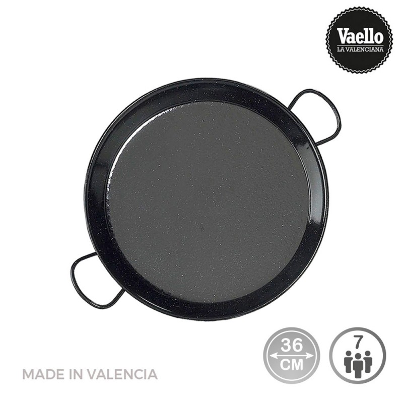 Paellera esmaltada per inducció i vitroceràmica 36cm (7 persones)